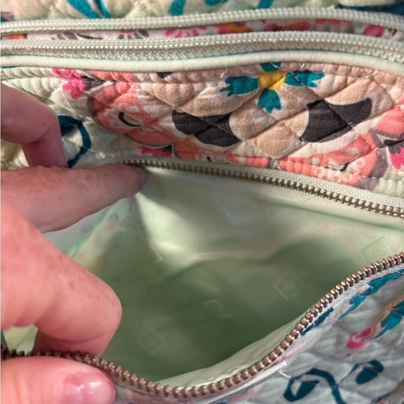 Vera Bradley Quilted Backpack Mint Floral Print Retired Pattern main image 10